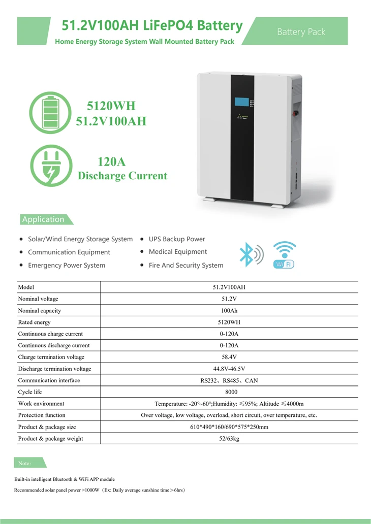 51.2V 100AH Lithium Battery high quality